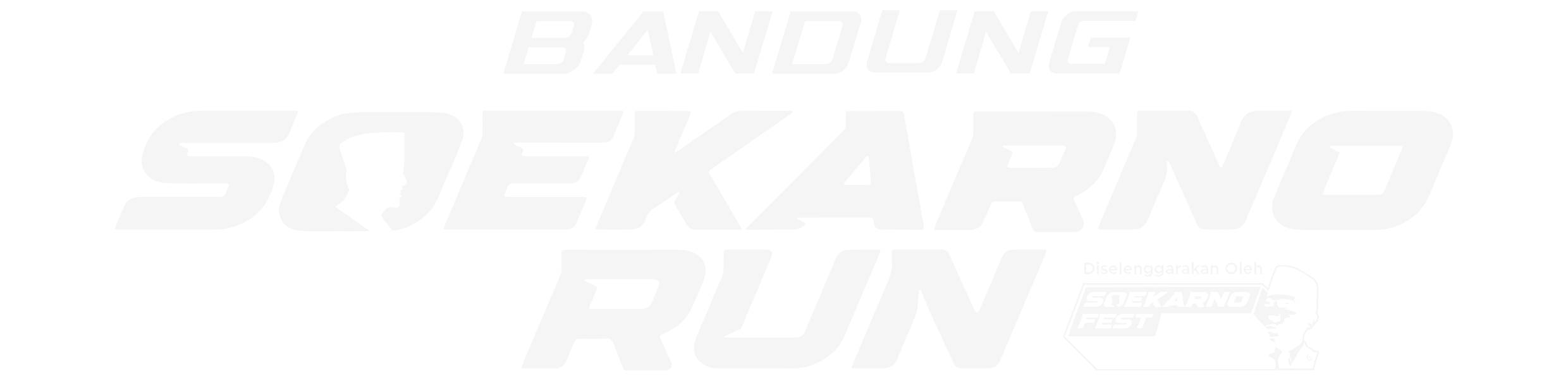 soekarno run bandung logo white